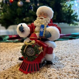 Ashley Cooper Kringlekins Santa Collectibles Christmas Express Santa on Train